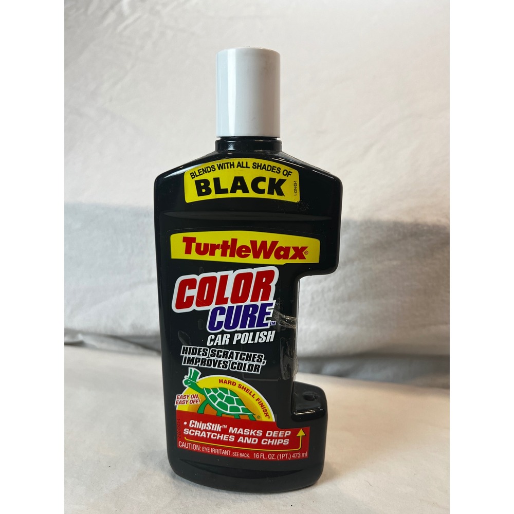 Turtle Wax Color Cure Car Polish Black 16oz Hides Scratches no chipstick